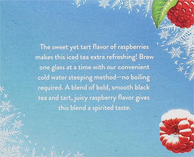 Celestial Seasonings Cold Brew Raspberry Black Iced Tea 18 Tea Bags (Pack of 5)