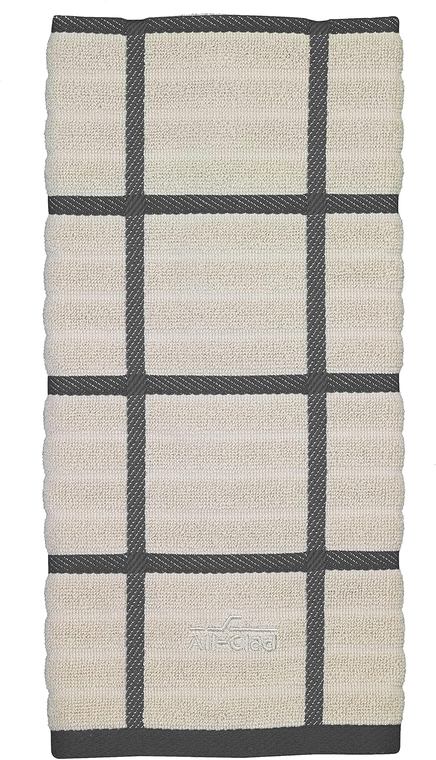 All-Clad Checked Kitchen Towel: Highly Absorbent, Super Soft Long Lasting - 100% Cotton, 17
