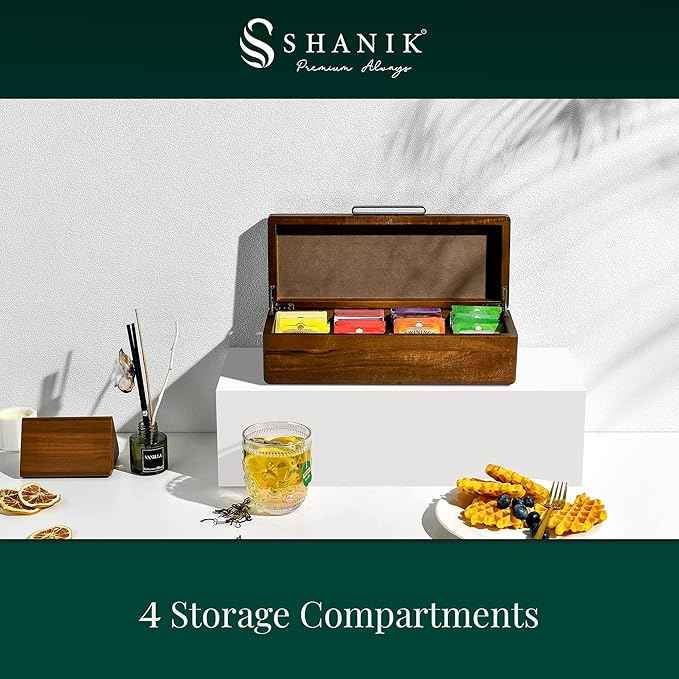 Shanik Wooden Large Watch Box for Men - Personalized Storage with 10 Slots - Organizer, With Engraving
