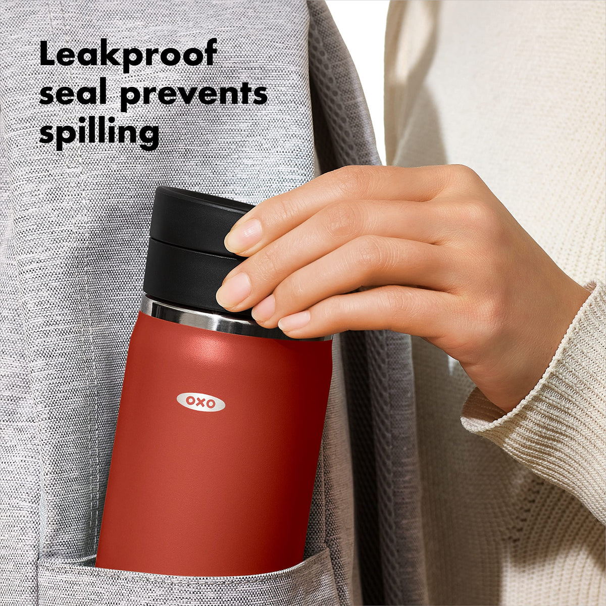Vacuum insulated 16 oz travel mug