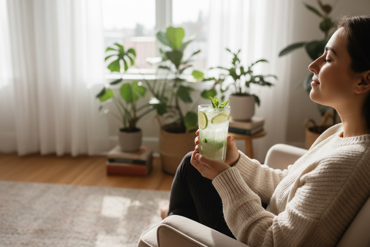 A Calming Experience in Every Sip

BlissBrew refreshes not just your body, but also your mood. Think of it as a mini moment of peace—anytime, anywhere. (make it real photo)