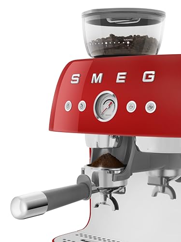 EGF03 Semi Automatic Espresso Machine with Built (8.8 oz / Red)