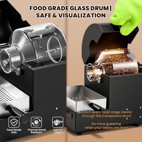 Electric Coffee Roaster with Fast Cooling