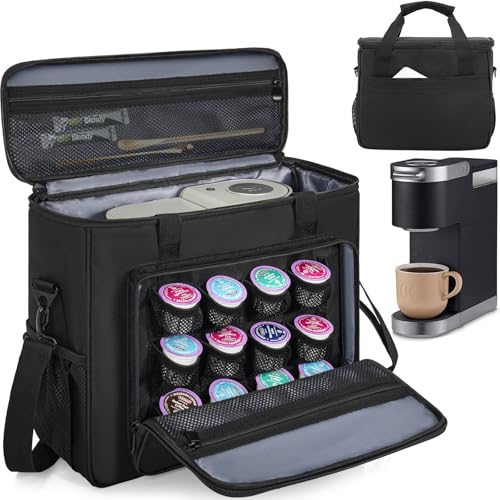 Coffee Maker Carrying Bag for Keurig K (Black / For K-slim/K-express/K-iced)