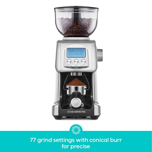 Tornado Electric Conical Burr Coffee Grinder with LCD Display