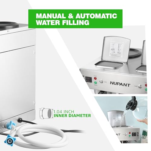 Dual Drip Commercial Coffee Maker with Water Line 200 Cup (3.6L)