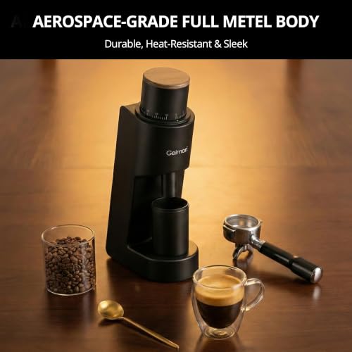 Geimori GU38 Coffee Grinder for Espresso&Drip (Black)