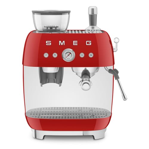 EGF03 Semi Automatic Espresso Machine with Built (8.8 oz / Red)