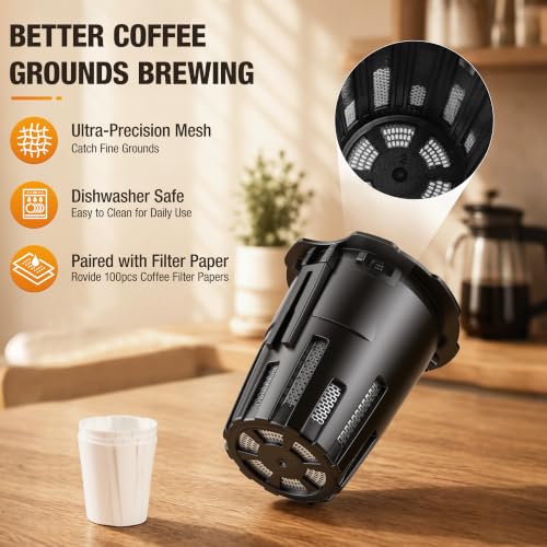 Camping French Press (FOR BREWING BOTH GROUND COFFEE AND K CUP POD)