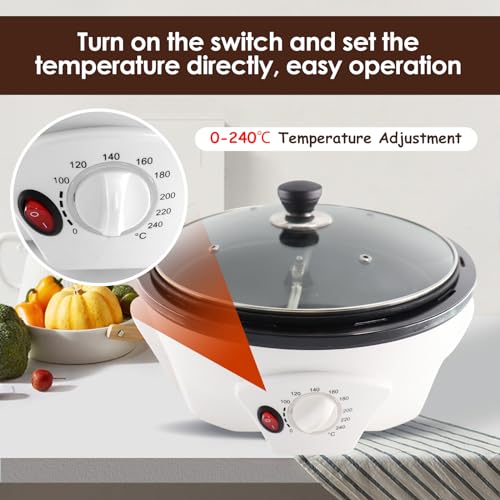 750g Electric Coffee Roaster Machine Home Coffee Roaster Coffee Bean Roaster for Home Use 110V (110V)