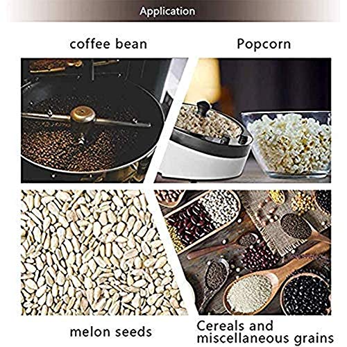 Home Coffee Roaster Machine Electric Coffee Bean Roasting Machine High Capacity Bevel Design with Temperature Adjustment for Baking Coffee