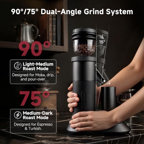 G5A Espresso Coffee Grinder (Noir)