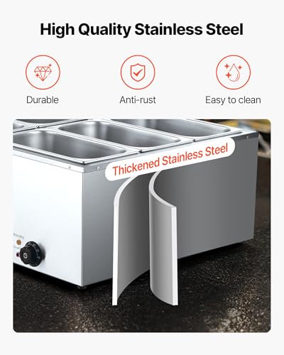 Commercial Food Warmer (6x1/3Pan ;48QT)