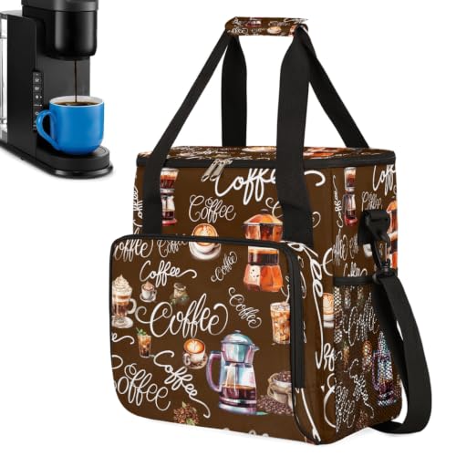 Coffees Pattern Coffee Maker Carring Bag with Keurigs K (B 012)
