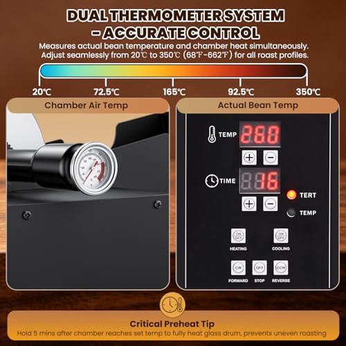 Electric Coffee Roaster with Fast Cooling