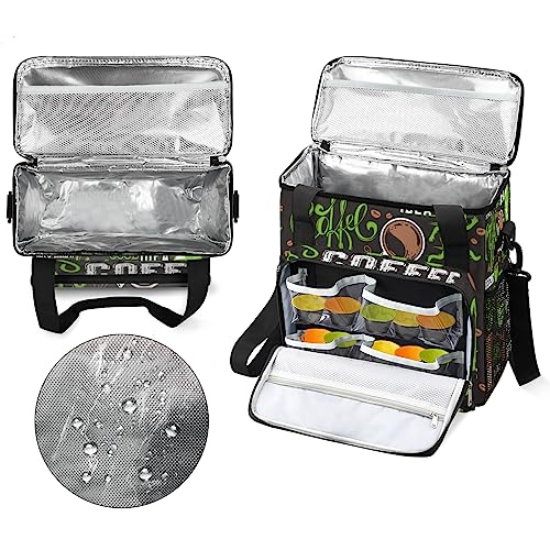 Coffee Maker Carring Bag Travel Carrying Storage Tote Bag Compatible (A11:Green Coffee)