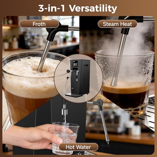 Commercial Steam Milk Frother (Hot Water & Steam / 3-in-1 Hot Water & Steam)