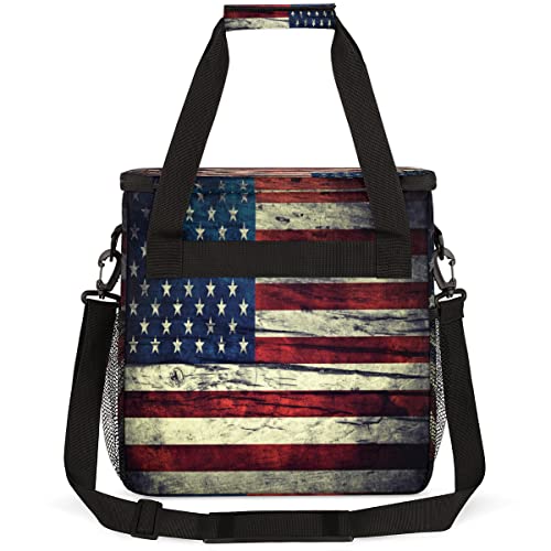 USA Flag Coffee Maker Carring Bag Travel Carrying Storage Tote Bag (A05:USA Flag)