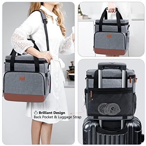 Coffee Maker Travel Bag Compatible with Keurig K (Grey-Top Open / Fit for K-Mini)
