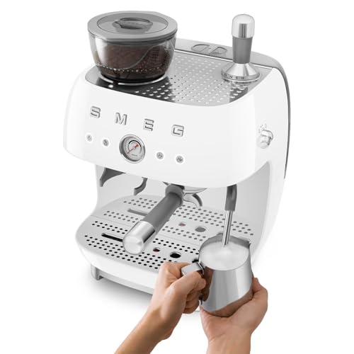 EGF03 Semi Automatic Espresso Machine with Built (8.8 oz / White)