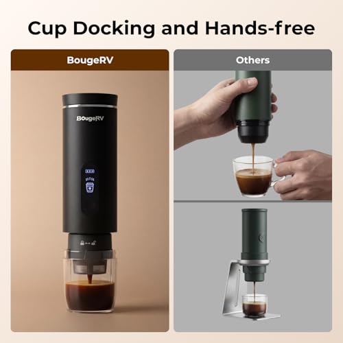 Portable Coffee Maker Compatible with K Cup Pods & Ground Coffee