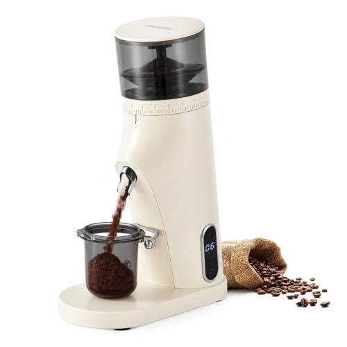 Electric Coffee Grinder (Cream White)