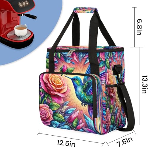 Maker Carring Bag Rose Coffee Travel Carrying Storage Tote Bag (Print 29)