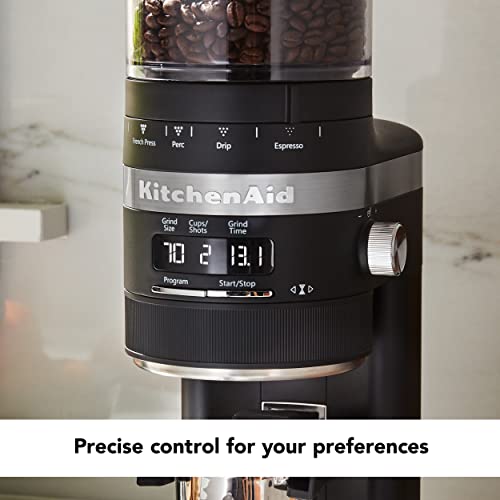 Burr Coffee Grinder (Matte Black / 10 Oz)