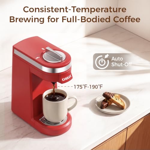 Single Serve Coffee Maker for K Cup Pod (Red)