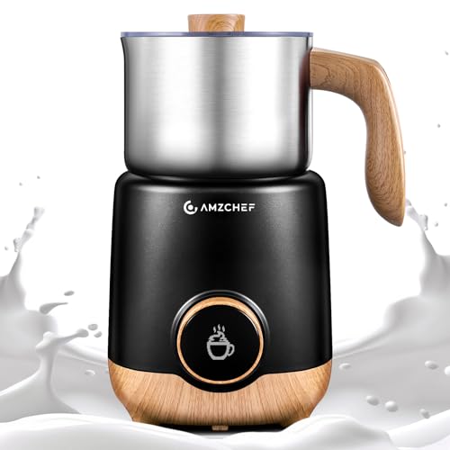 8-in-1 Milk Frother and Steamer with 550W IH Induction Heating (Black)