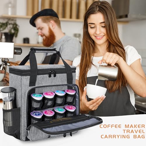 Coffee Maker Carrying Bag for Keurig K (Gray / For K-mini/K-mini Plus)