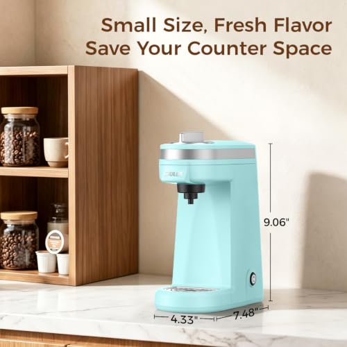 Single Cup Coffee Maker for K Pod (Cyan)