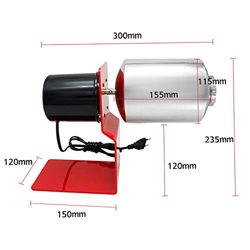 Coffee Roaster Machine Home Use Hot Air Coffee Bean Roaster Electric Nuts Bean Baking Machine Household Grain Drying Roasting Machine Drum Type Gas Stove Heating (110v Gasherd)