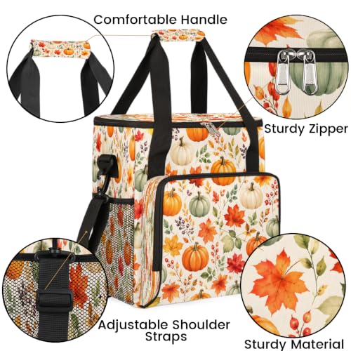 Maker Carring Bag Fall Leaf Coffee Travel Carrying Storage Tote Bag (Print 16)