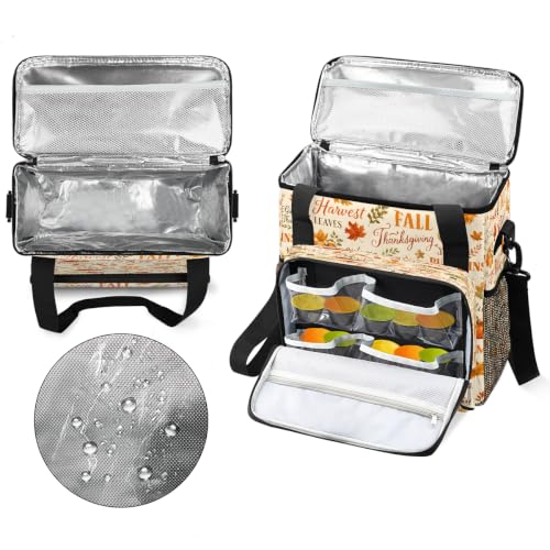 Maker Carring Bag Fall Autumn Coffee Travel Carrying Storage Tote Bag (Print 15)