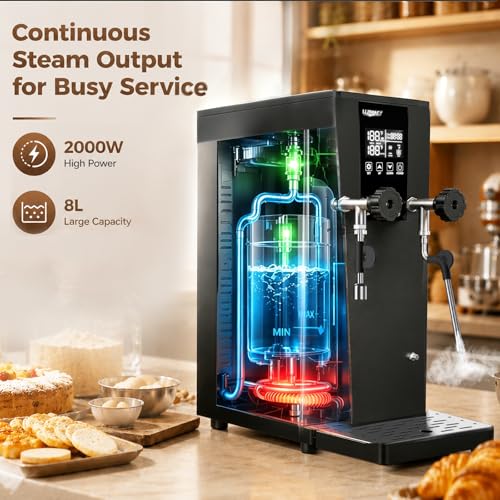 Commercial Steam Milk Frother (Hot Water & Steam / 3-in-1 Hot Water & Steam)