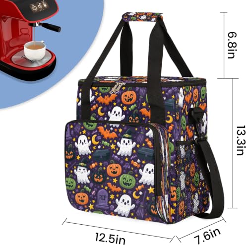 Maker Carring Bag Halloween Coffee Travel Carrying Storage Tote Bag (Print 14)