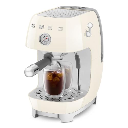 ECF03 Made in Italy Retro Espresso Machine with Cold Brew (Standard / Cream)