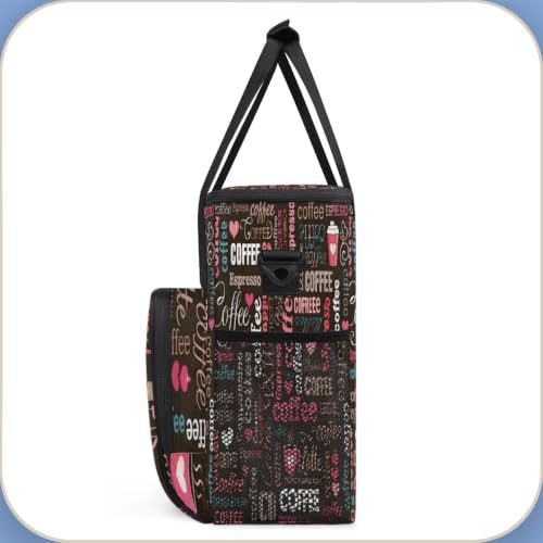 Maker Carring Bag Coffee Coffee Travel Carrying Storage Tote Bag (Print 2)