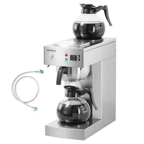 12 Cup Commercial Coffee Maker with Water Line 1.8L Auto (1.8L)