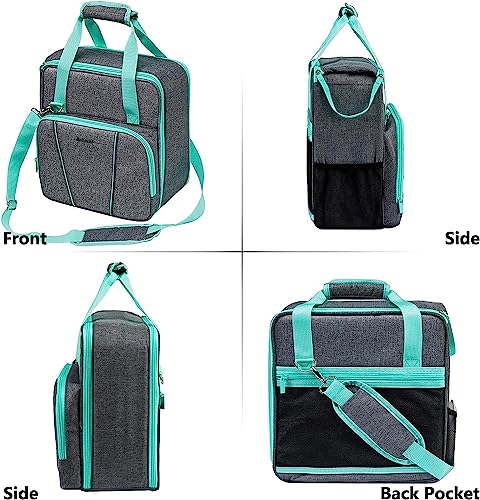 Travel Coffee Maker Bag for Keurig K (Blue-Grey / Fit for K-Slim)