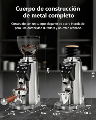 64mm Flat Burr coffee grinder (Stainless Steel Flat Burrs)