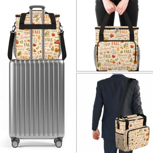 Maker Carring Bag Fall Autumn Coffee Travel Carrying Storage Tote Bag (Print 15)