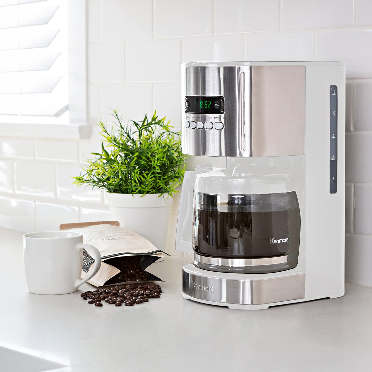 Kenmore Drip Coffee Maker (Silver / 12 Cup)