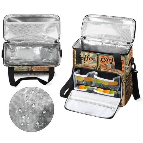 Maker Carring Bag Coffee Coffee Travel Carrying Storage Tote Bag (Print 6)