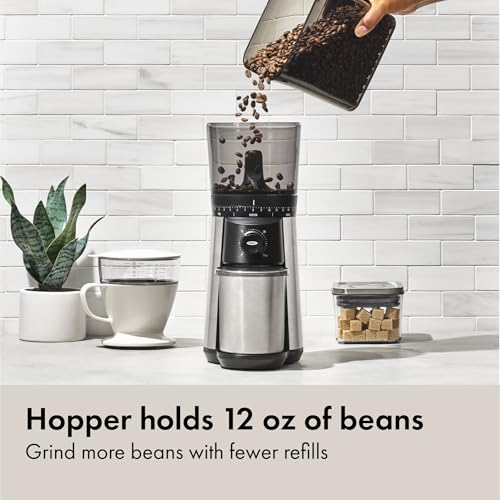 Brew Conical Burr Electric Coffee Bean Grinder (Silver)