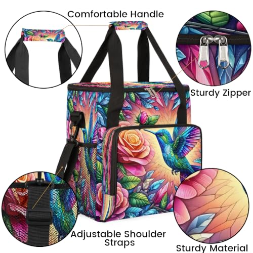 Maker Carring Bag Rose Coffee Travel Carrying Storage Tote Bag (Print 29)