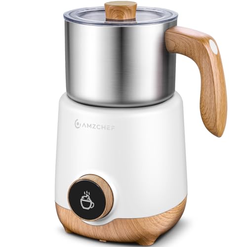 8-in-1 Milk Frother and Steamer with 550W IH Induction Heating (White)