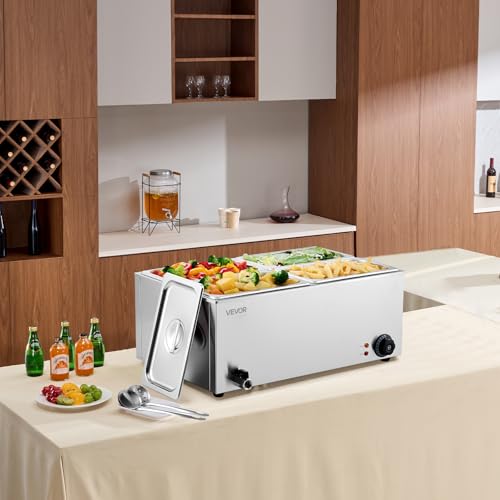 4 Pan Commercial Food Warmer (4x1/4Pan;24QT)