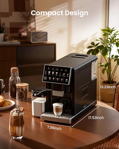 Fully Automatic Espresso Machine with Milk Frother & Grinder